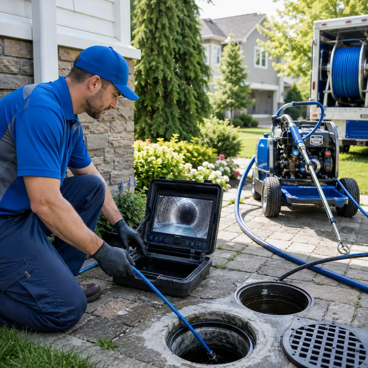Outdoor drain cleaning professionals serving Deposit, NY