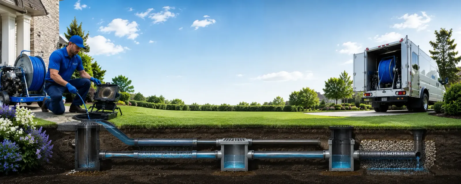 Outdoor drain cleaning information for Deposit, NY